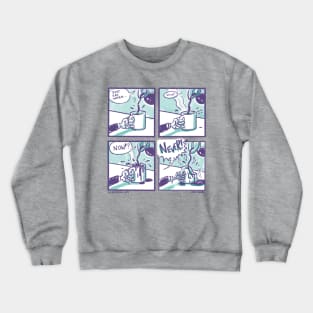 Never Enough Coffee Comic Crewneck Sweatshirt